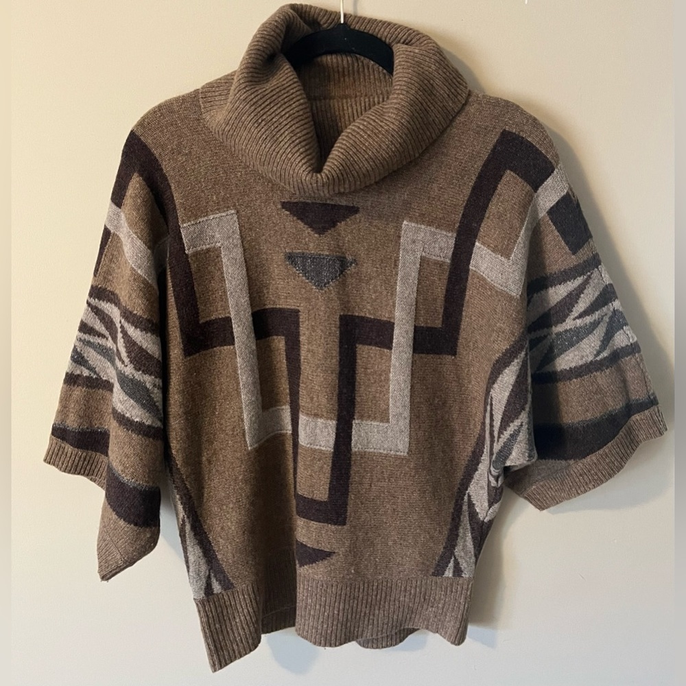 Ralph Lauren Southwestern Doleman Cowl Neck Sweaer Size XS
